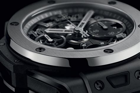 hublot 宇舶 big bang 鈦金屬 碳纖維材質錶圈 法拉利|Big Bang Unico Ice Bang 42 mm .